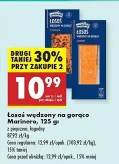 Biedronka Łosoś wędzony na ciepło w pieprzu Marinero oferta