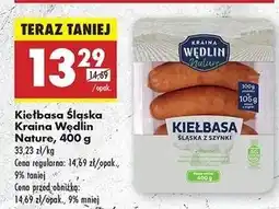 Biedronka Kiełbasa śląska Kraina Wędlin Nature oferta