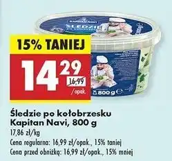 Biedronka Śledzie po kołobrzesku Kapitan Navi oferta