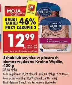Biedronka Szynka ciemnowędzona Kraina Wędlin oferta