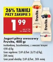 Biedronka Jogurt owoce leśne Fruvita oferta