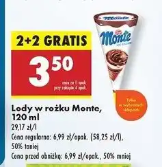 Biedronka Lód Zott Monte oferta