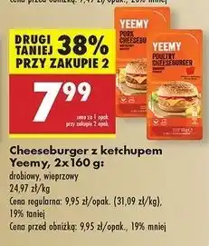 Biedronka Cheeseburger wieprzowy z ketchupem Yeemy oferta