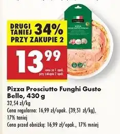 Biedronka Pizza prosciutto e funghi Gustobello oferta