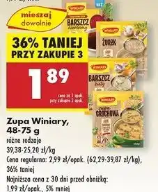 Biedronka Barszcz czerwony Winiary Ekspresowa Zupa oferta