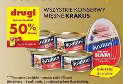 Biedronka Szynka konserwowa Krakus Animex oferta