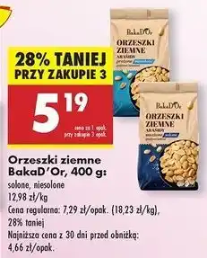 Biedronka Orzeszki ziemne solone Bakad'or oferta