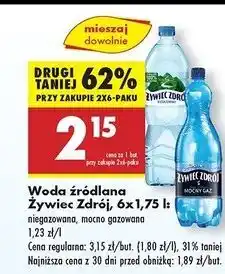 Biedronka Woda mocny gaz Żywiec Zdrój oferta