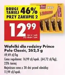 Biedronka Wafelek classic Prince Polo oferta