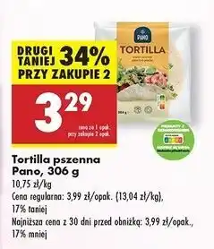 Biedronka Tortilla pszenna wraps Pano oferta