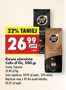 Biedronka Kawa Cafe D'or Crema oferta