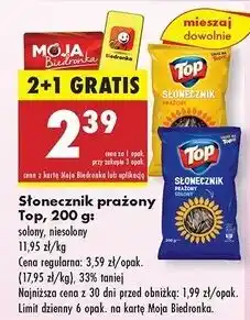 Biedronka Słonecznik niesolony Top (Biedronka) oferta
