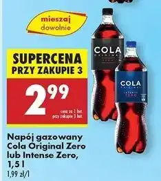 Biedronka Napój Cola Original Intense Zero oferta