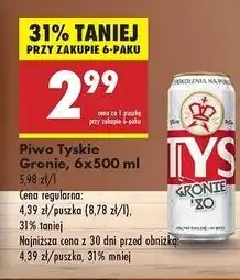 Biedronka Piwo Tyskie Gronie oferta