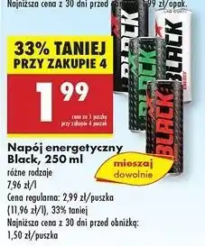 Biedronka Napój energetyczny sex dragon Black Energy oferta