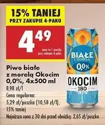 Biedronka Piwo Okocim Białe Z Morelą 0.0% oferta