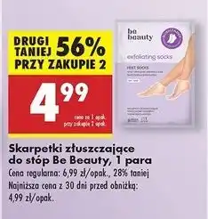 Biedronka Skarpetki złuszczające do stóp Be Beauty Care oferta