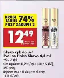 Biedronka Błyszczyk do ust million diamonds Eveline Finish Show oferta