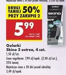 Biedronka Maszynka do golenia Skino 3 oferta