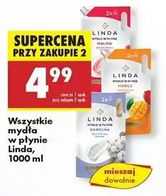Biedronka Mydło w płynie malina Linda oferta