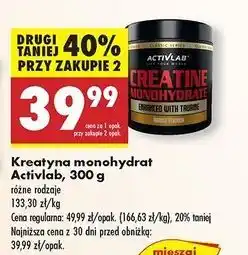 Biedronka Odżywka creatine monohydrate Activlab oferta