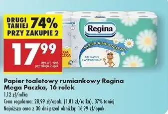 Biedronka Papier toaletowy rumiankowy Regina oferta