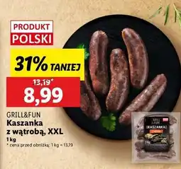 Lidl Kaszanka z wątróbką Grill And Fun oferta