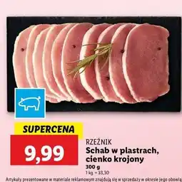 Lidl Schab wieprzowy cienko krojony Rzeźnik Codzienna Dostawa oferta