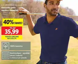 Lidl Koszulka polo męska m-xxl Us Grand Polo oferta