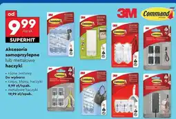 Biedronka Haczyki z metalowym uchwytem białe Command Brand oferta
