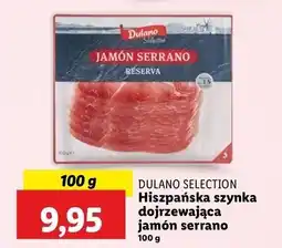 Lidl Szynka wieprzowa dojrzewająca jamon serrano Dulano oferta