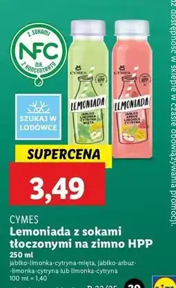 Lidl Lemoniada limonka- cytryna Cymes oferta
