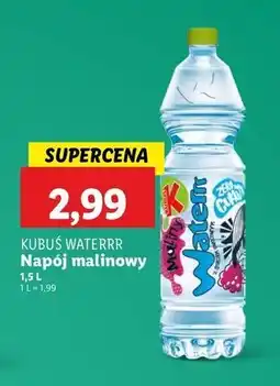 Lidl Woda malinowa Kubuś Waterrr oferta