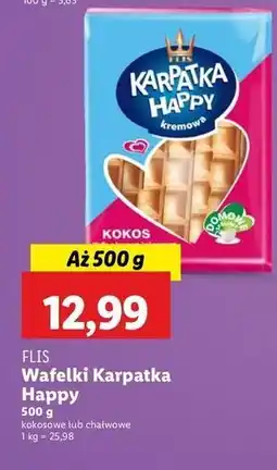 Lidl Wafelki chałwowe Karpatka Happy oferta