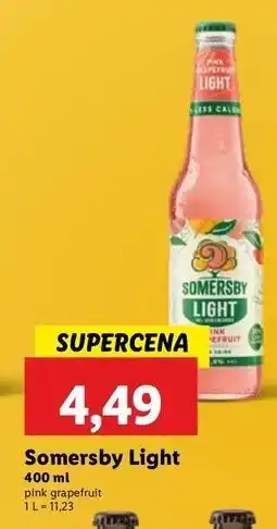Lidl Piwo Somersby Pink Grapefruit oferta