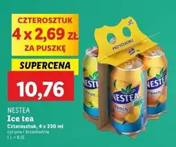 Lidl Napój peach + napój lemon Nestea oferta