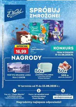 Lidl Czekoladki jagodowy shake E. Wedel Ptasie Mleczko oferta