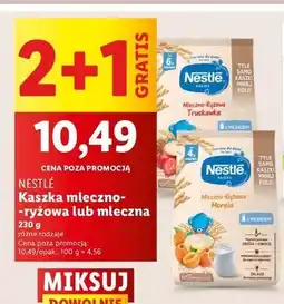 Lidl Kaszka mleczno-ryżowa morela Nestle oferta