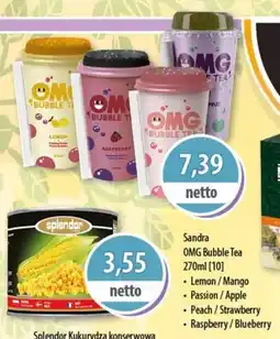DUO-TES Sandra OMG Bubble Tea Levant foods oferta