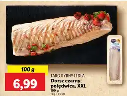 Lidl Dorsz czarny polędwica XXL Lidl oferta