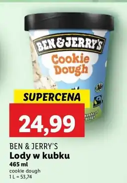 Lidl Lody w kubku cookie dough Ben & Jerry's oferta