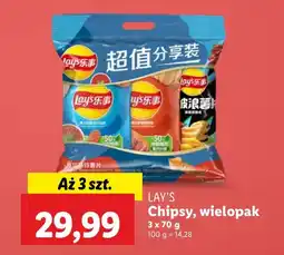 Lidl Chipsy Lay's 3-pak oferta