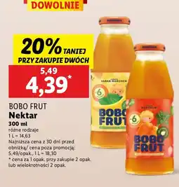 Lidl Nektar BoboFrut, różne rodzaje oferta