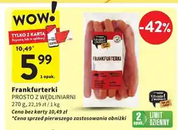Intermarche Kiełbasa frankfurterki PROSTO Z WĘDZIARNI oferta