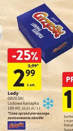 Intermarche Lody Grzeski Lodowa kanapka oferta
