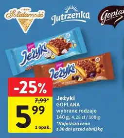 Intermarche Wafel Jeżyki Goplana oferta