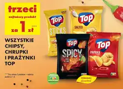 Biedronka Chipsy, chrupki i prażynki Top: trzeci produkt za 1 zł oferta