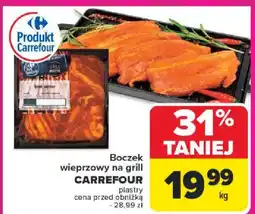 Carrefour Boczek wieprzowy na grill Carrefour oferta
