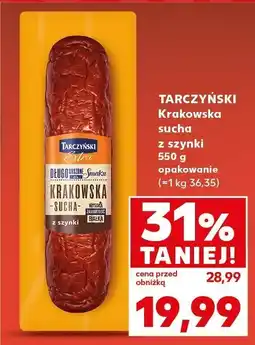 Kaufland Krakowska sucha z szynki Tarczyński oferta
