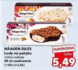 Kaufland Lody na patyku różne rodzaje Häagen-Dazs oferta